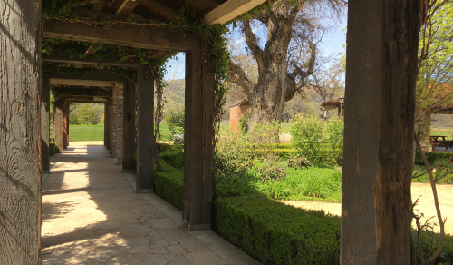 Covered Walkway at Brassfield Winery